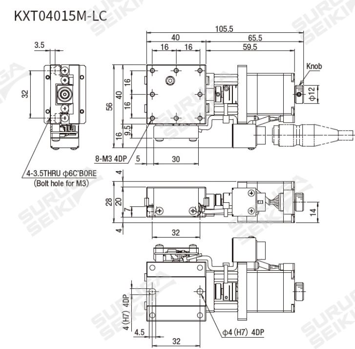 SURUGA SEIKI骏河精机滑台KXT04015M-LC详询  关159-0897-0566