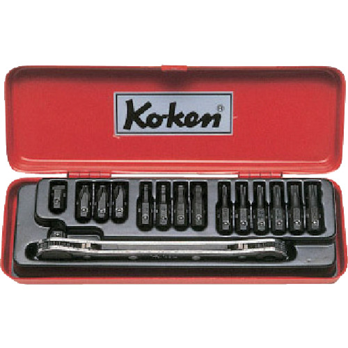 日本KOKEN山下工业1202棘轮扳手套装 李:157*1387*6121