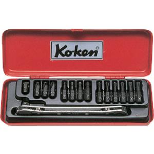 日本KOKEN山下工业1202棘轮扳手套装 李:157*1387*6121