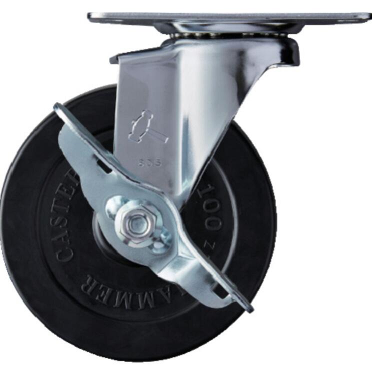 日本HAMMER哈玛锤牌415E-R100橡胶脚轮15713876121