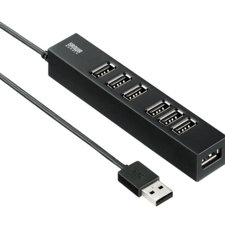 日本SANWA三和USB-2H701BKN集线器15713876121